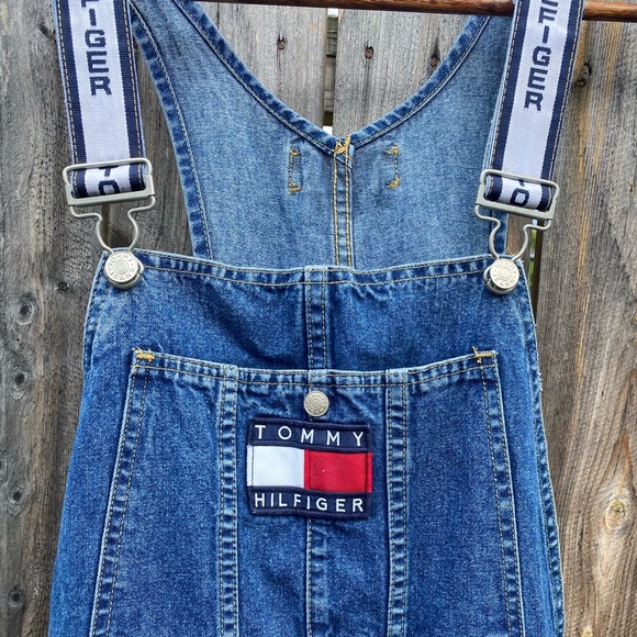 Vintage Tommy Hilfiger overalls 90s medium - Picture 3 of 11